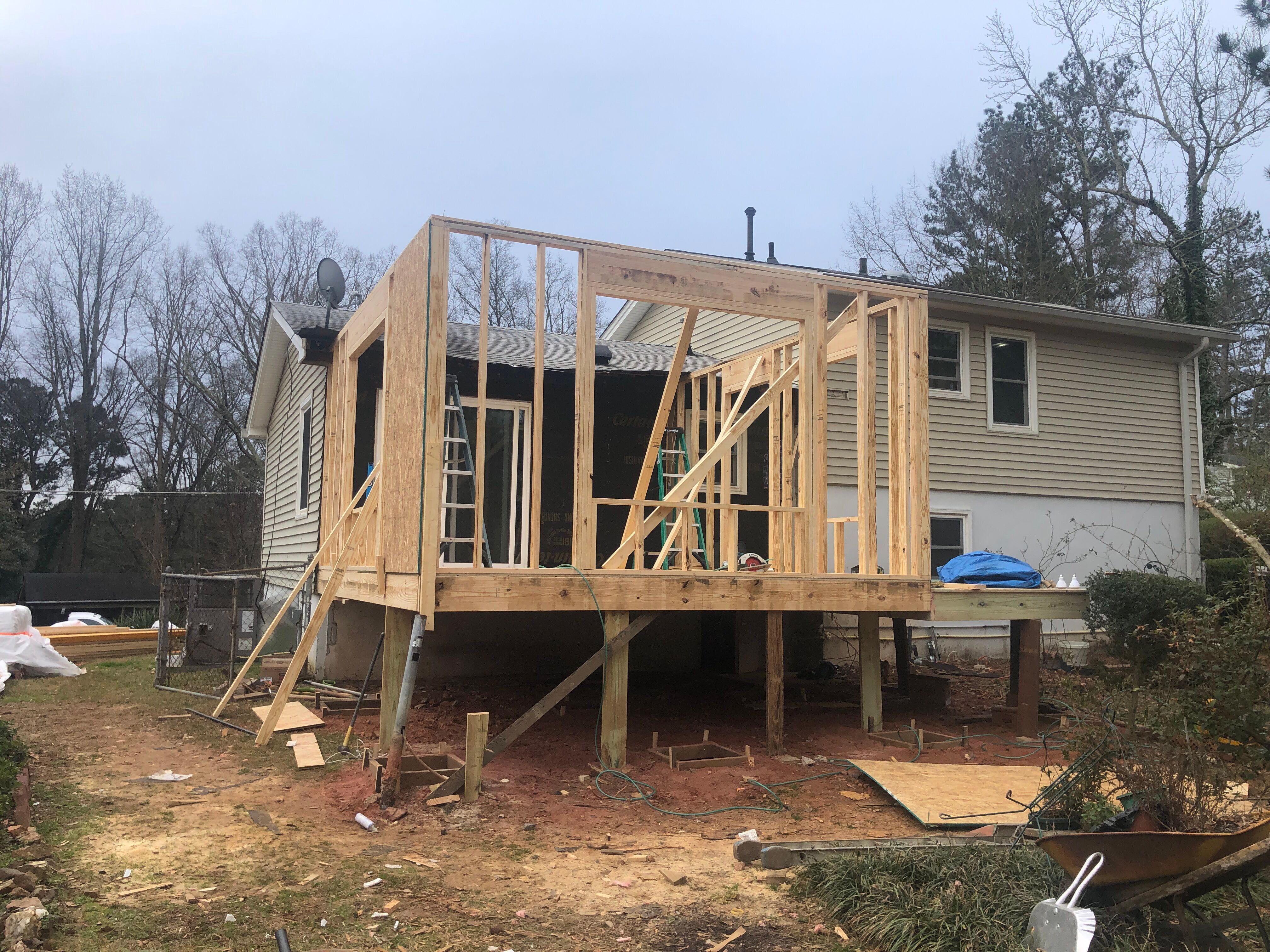 Sunroom Addition and Custom Wood Deck Installation in Marietta by Swift Home Renovations