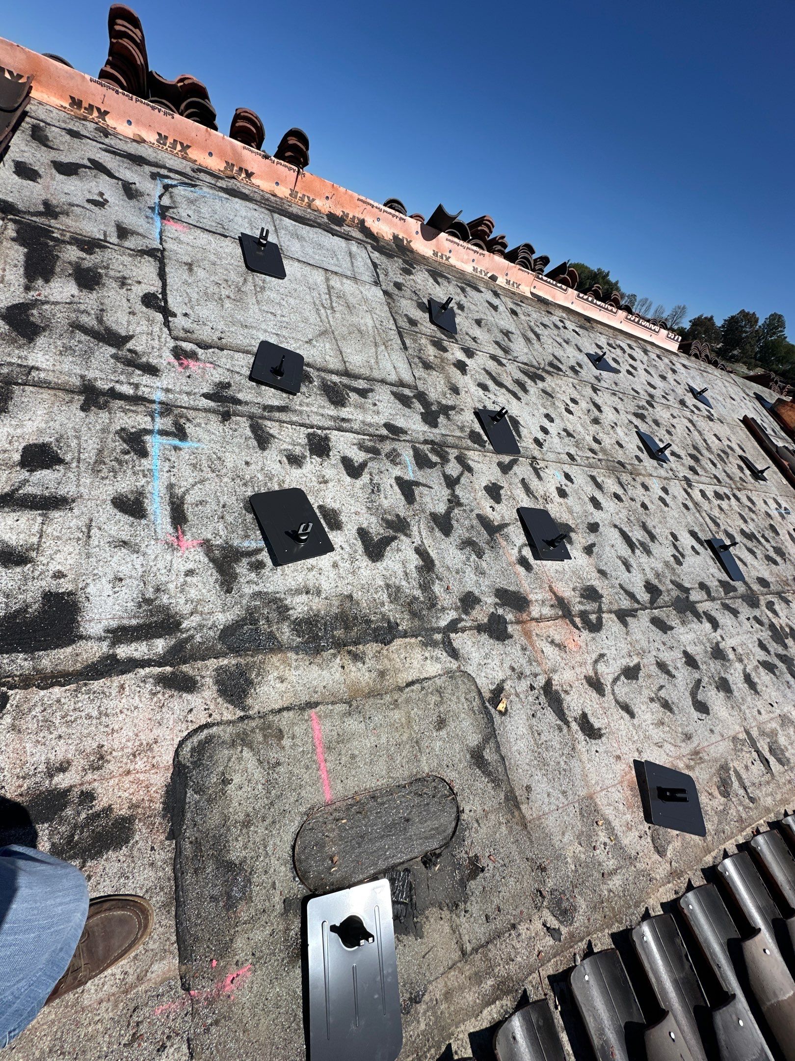 Solar Panel and Clay Tile Roof Installation in Hidden Hills by AWS Solar