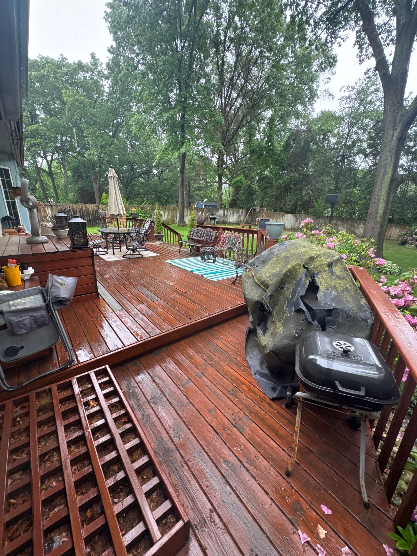 Interior Renovation and Multi-Level Deck Staining in Norton Shores by Gordon Painting