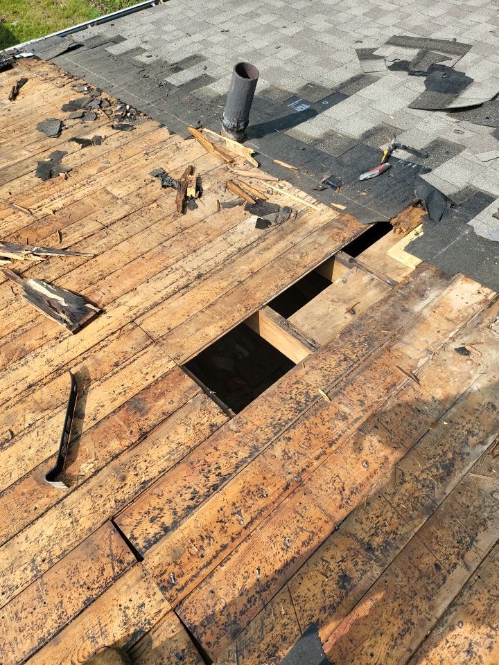 Residential Roofing Installation using Owens Corning Duration Driftwood by A Plus Exterior