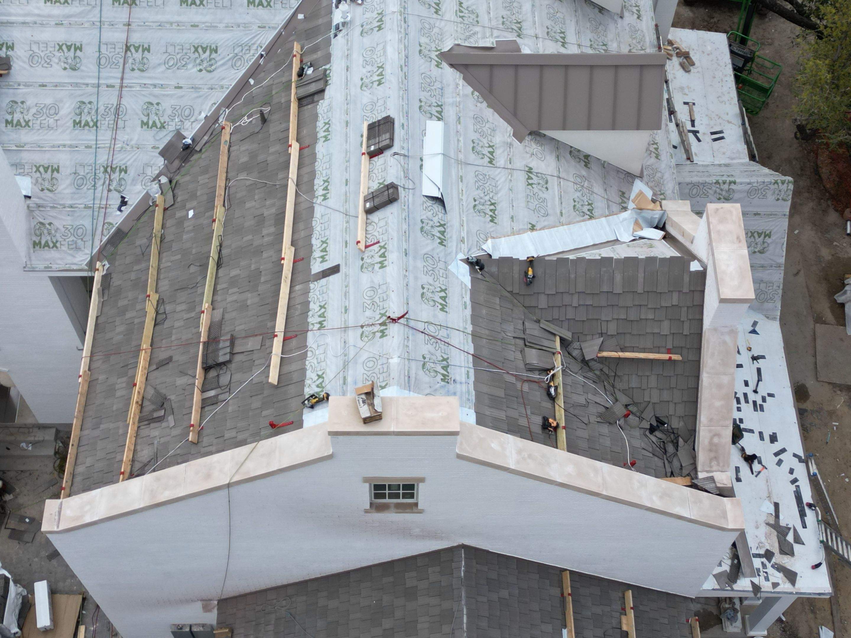 Residential Roofing Installation using DaVinci Multi Width Shake by Harvey Roofing & Construction