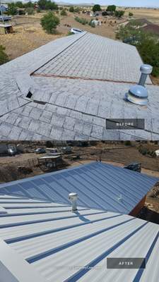 Arctic White Standing Seam