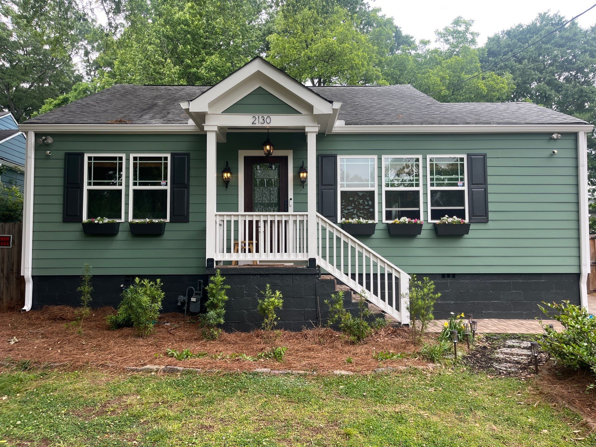 Exterior Painting using Sherwin Williams SuperPaint and Porch Repairs by Nelson Exteriors