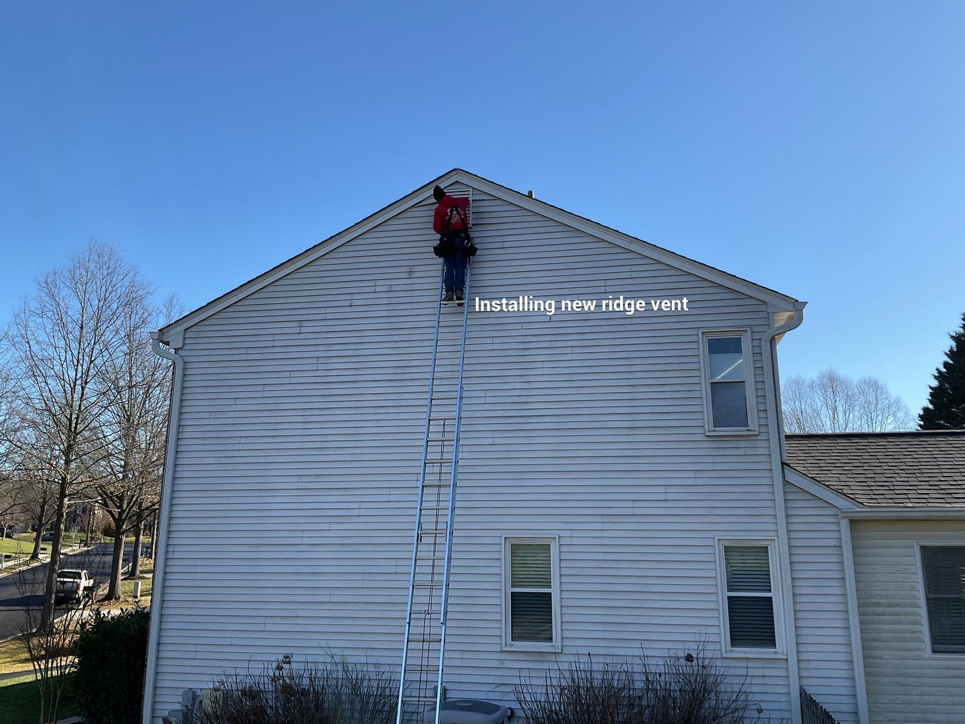 Installed new gable vent by Alpha Design Services