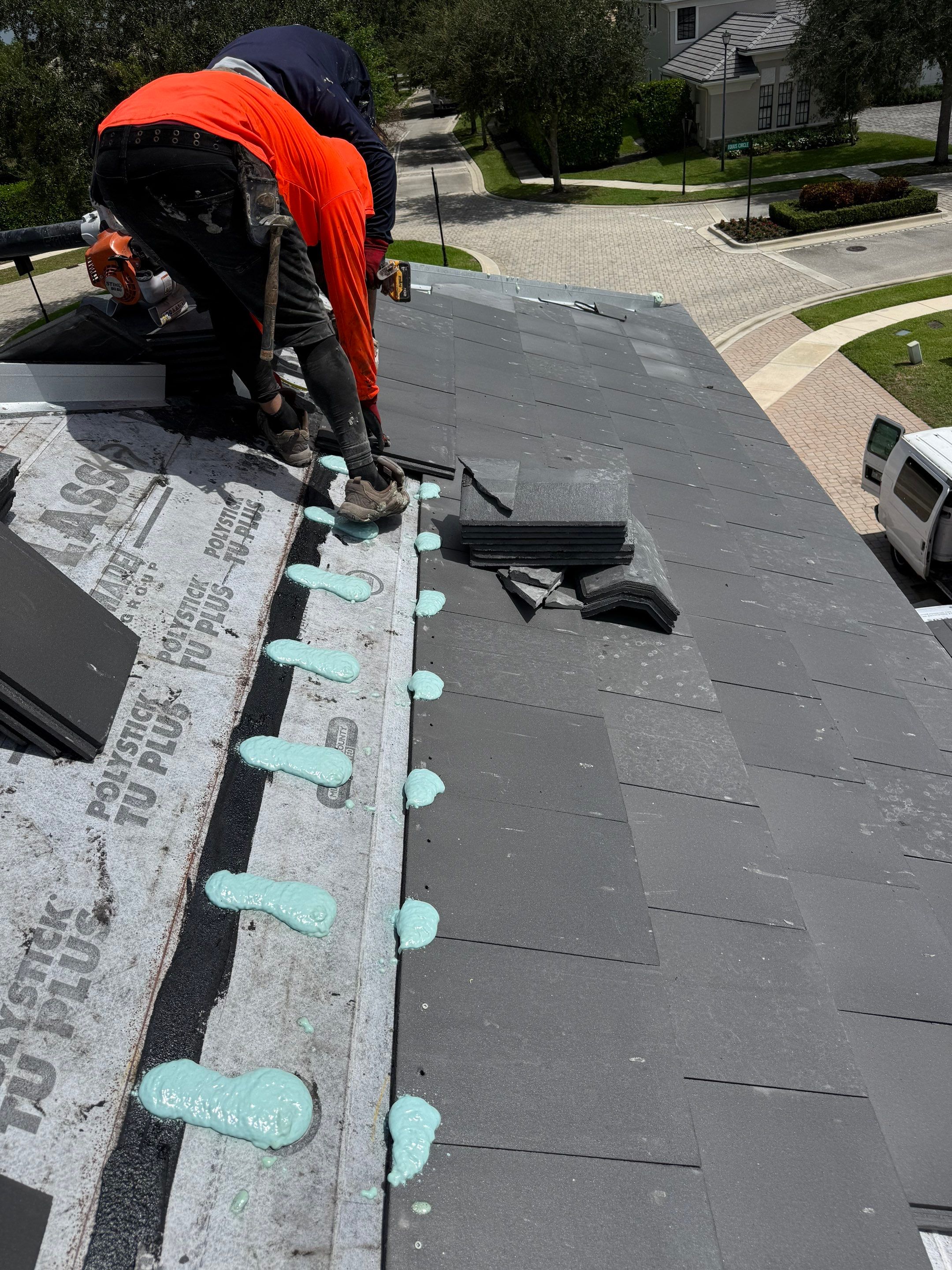 Residential Roofing Installation using Westlake Roofing Tile by BLUES BROTHERS CONSTRUCTION CORP
