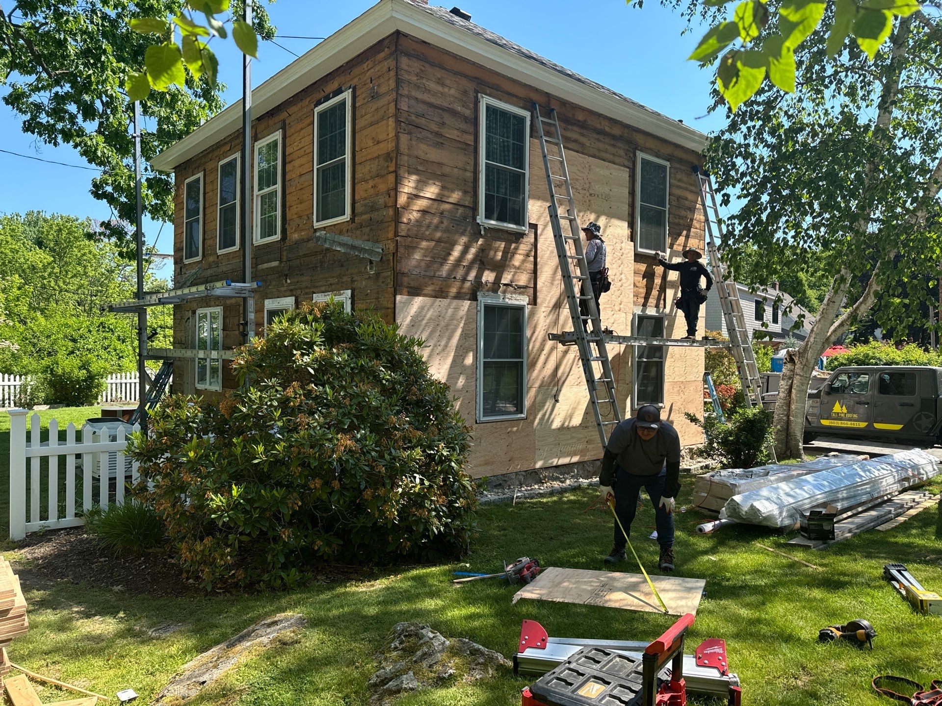 Everlast Siding, and New Asphalt Roofing in New Castle, NH by Tall pine roofing