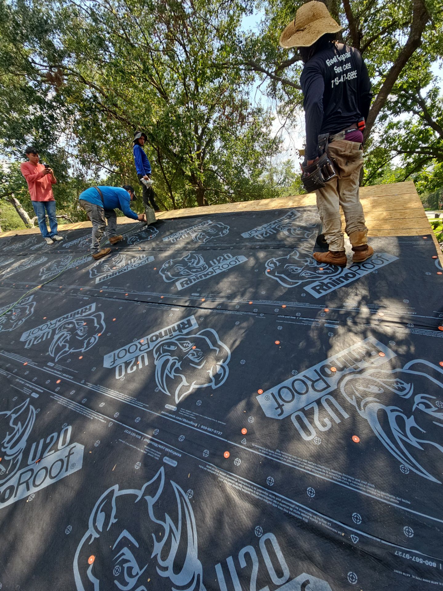 Residential Roofing Installation using Owen's Corning Duration (Lifetime) Shingles by Roof Repair Company