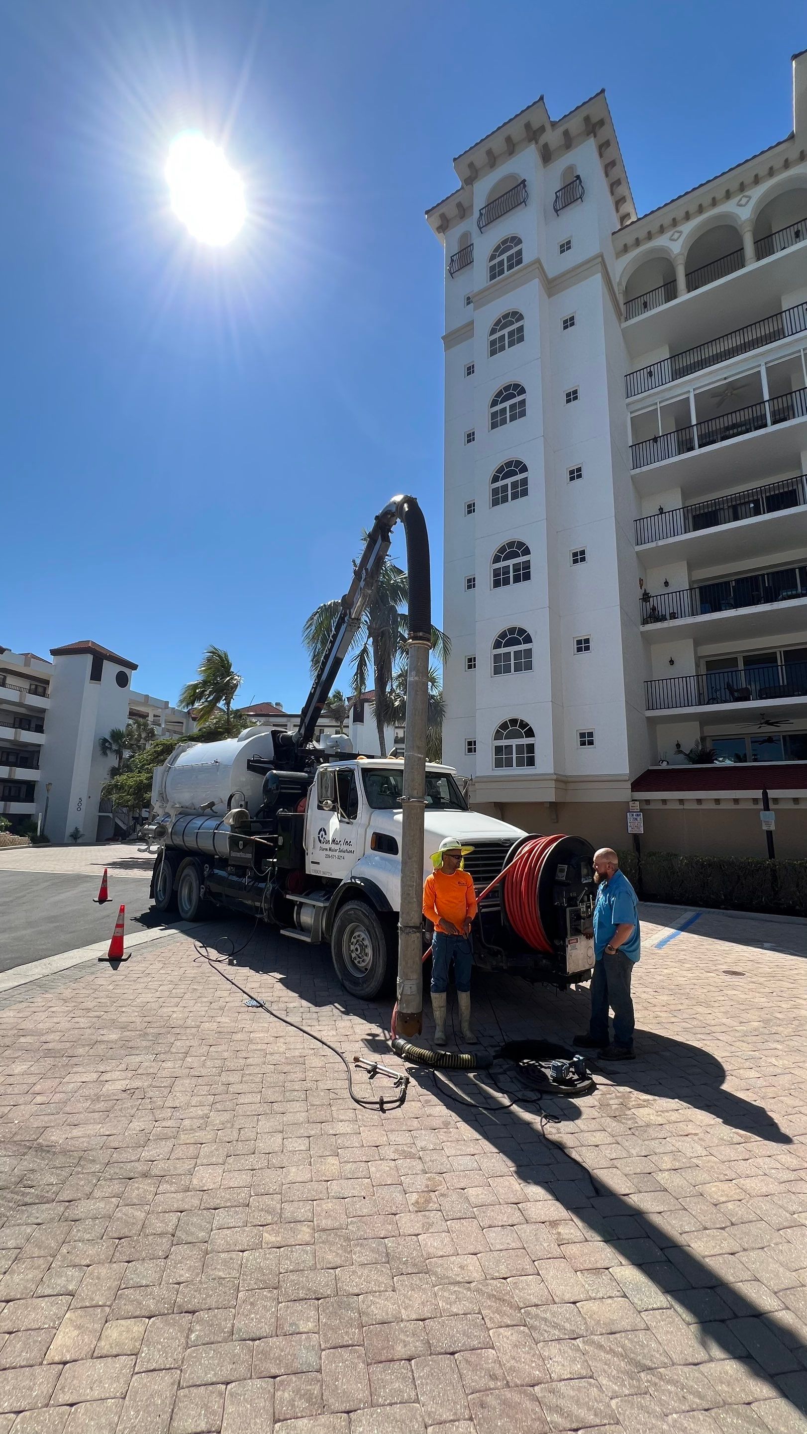 Condo Parking Garage Cleanup and Stormwater System Maintenance by APS Power & Water