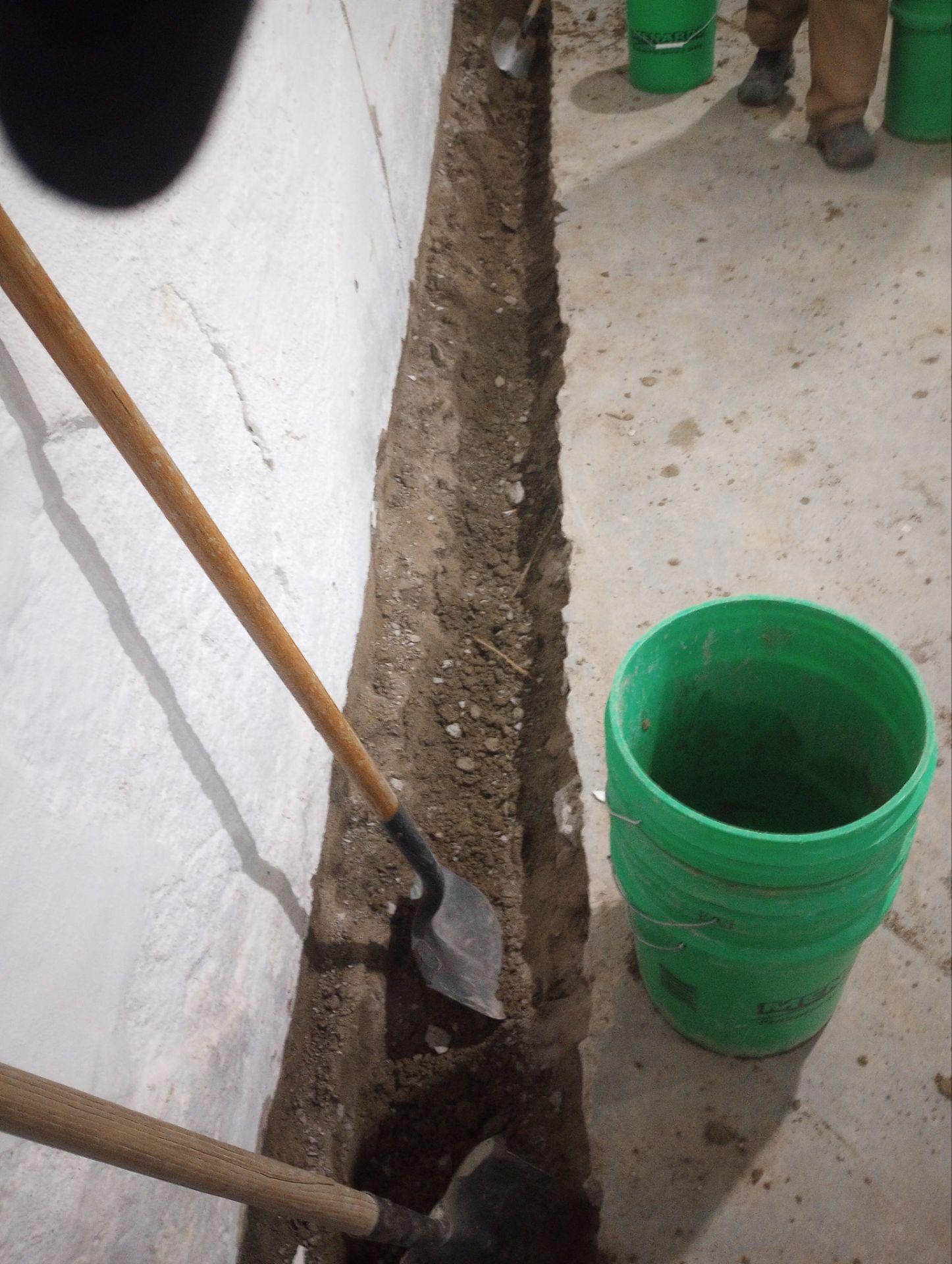 Interior Drain Tile & Wall Drainage in Northeast Minneapolis by Waterproofing Northeast
