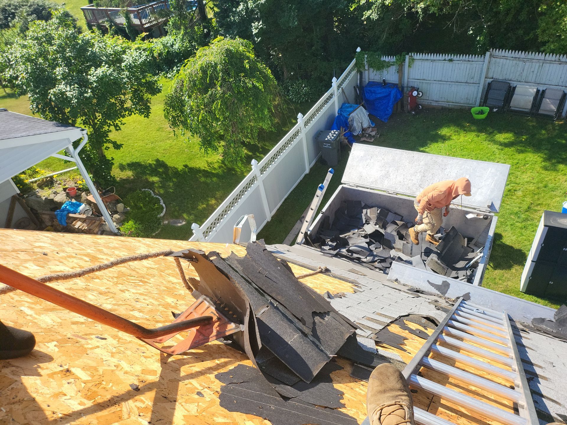 Residential Roofing Installation using Owens Corning TruDefinition Duration - Estate Gray by A Plus Exterior