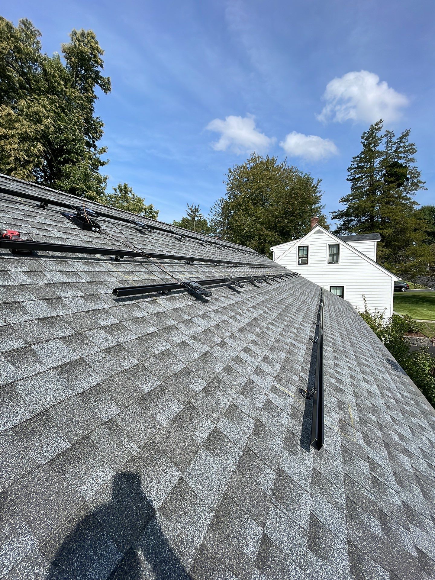Solar Panel Installation with outlet box by Infinity Solar Systems