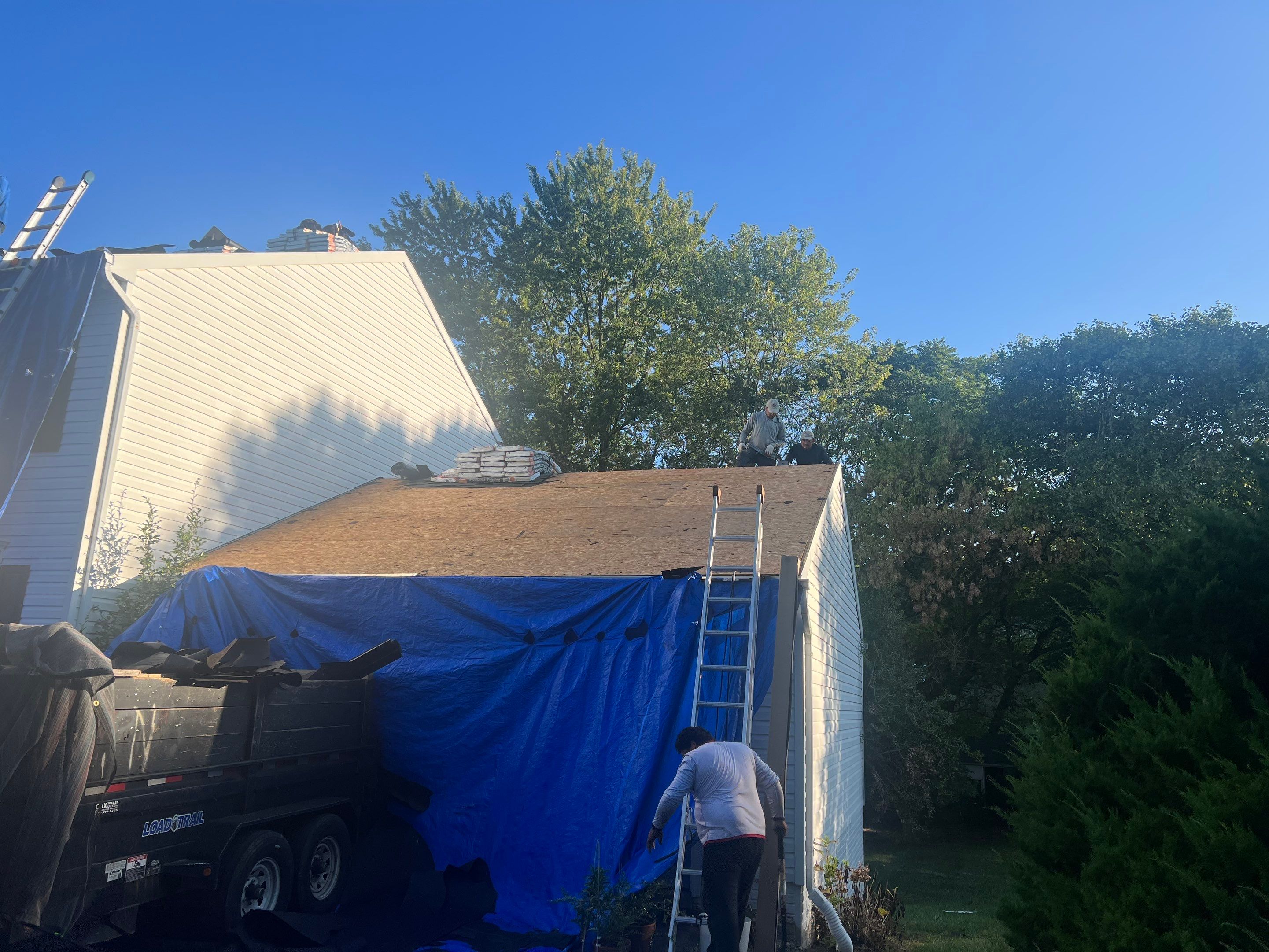 Residential Roofing Installation using Atlas Pinnacle Pristine Pewter Architectural Shingles by Frederick Roof Repair