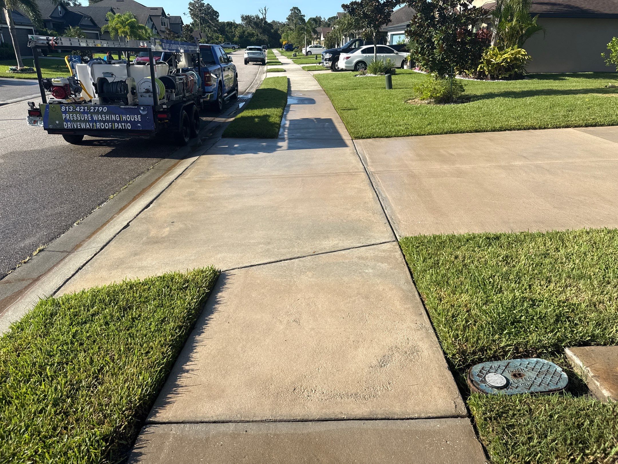 π‘ Safety and curb appeal go hand in hand! by Sunshine AquaWash