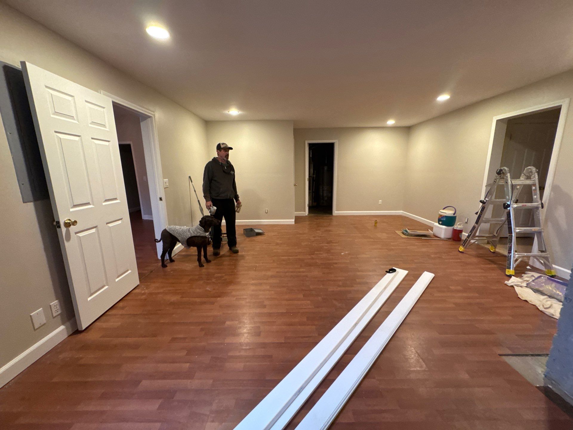 Interior Painting and Basement Living Space Refresh in Suwanee by Swift Home Renovations