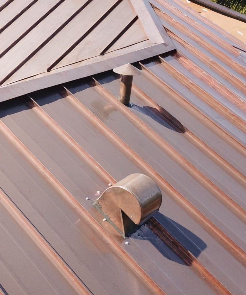 Metal Roof - Copper by Istueta Roofing