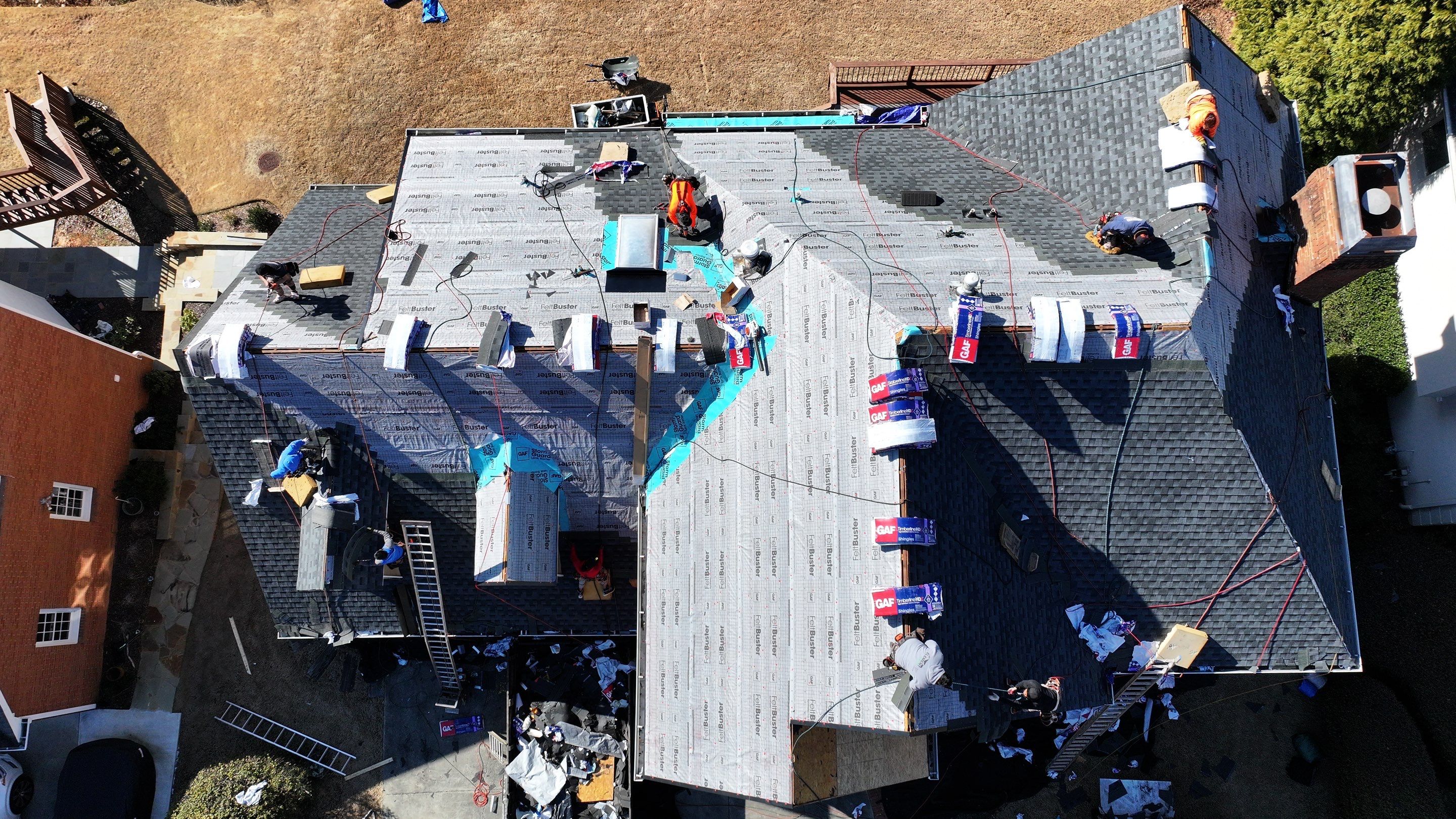 GAF Timberline HDZ in Charcoal by Element Pros Roofing, LLC