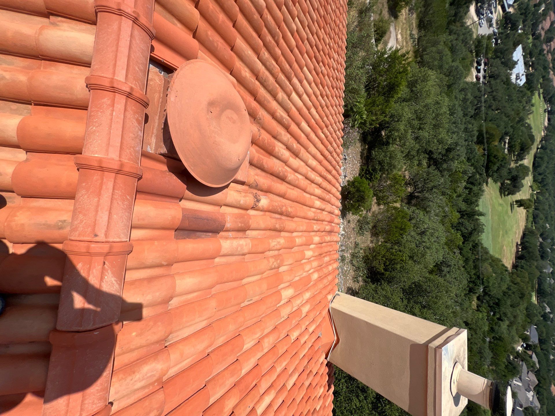 Tile Roof Wash Project in San Antonio by Bright Choice