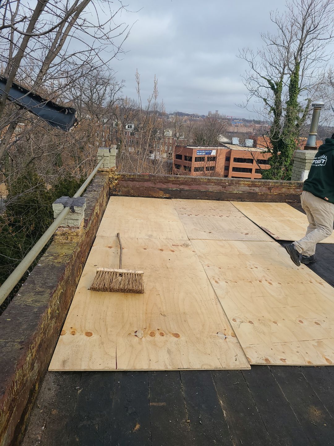 Arlington Flat TPO Roof Installation by RM Banning, Inc.