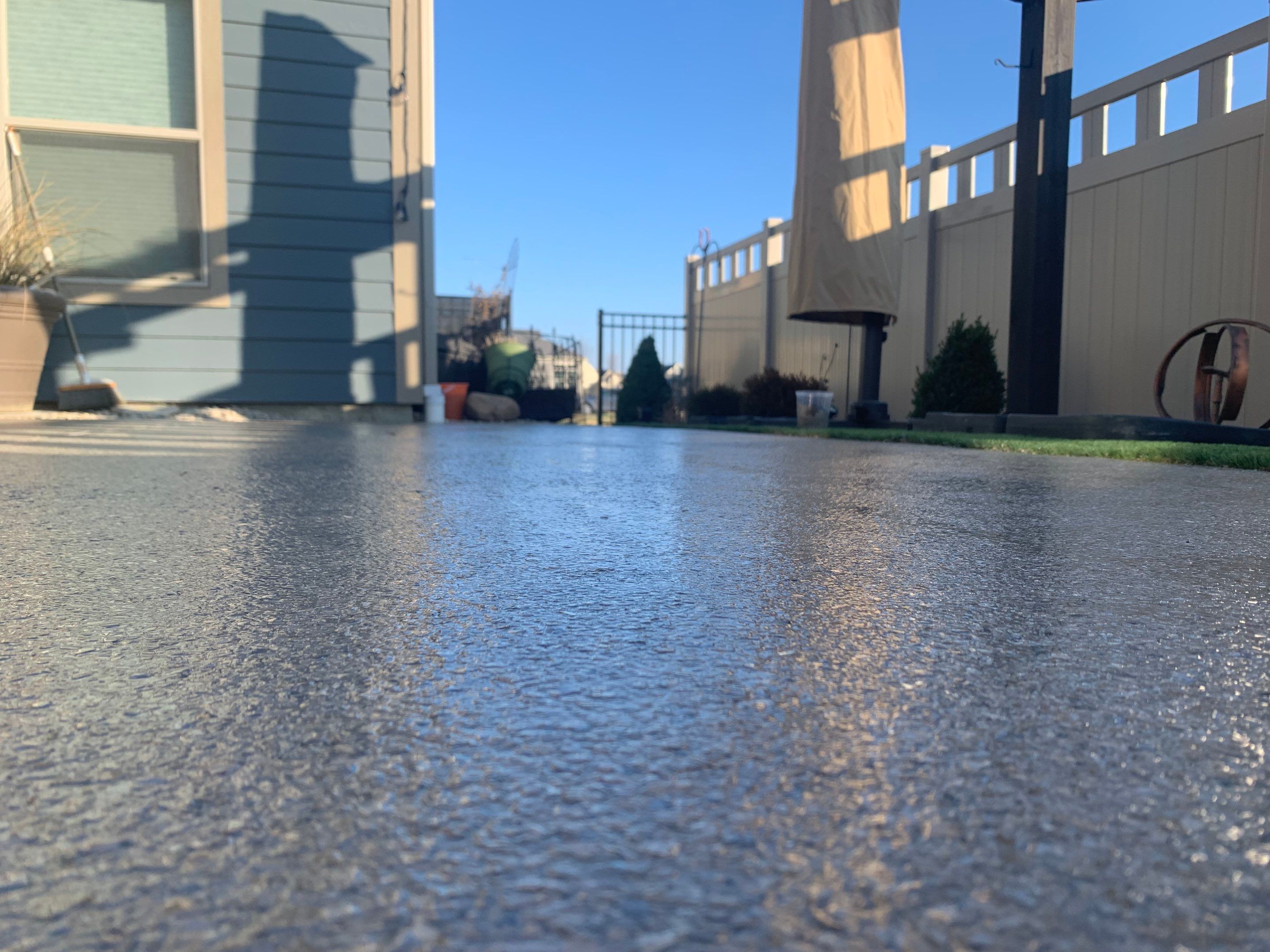 Patio Installation using Flint by Your1DayFloor.com
