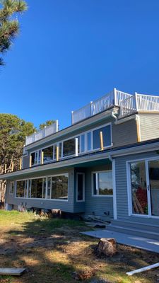 Wellfleet, Ma Gutter Installation using 6" K-Style Aluminum Gutter with Duo Pro
