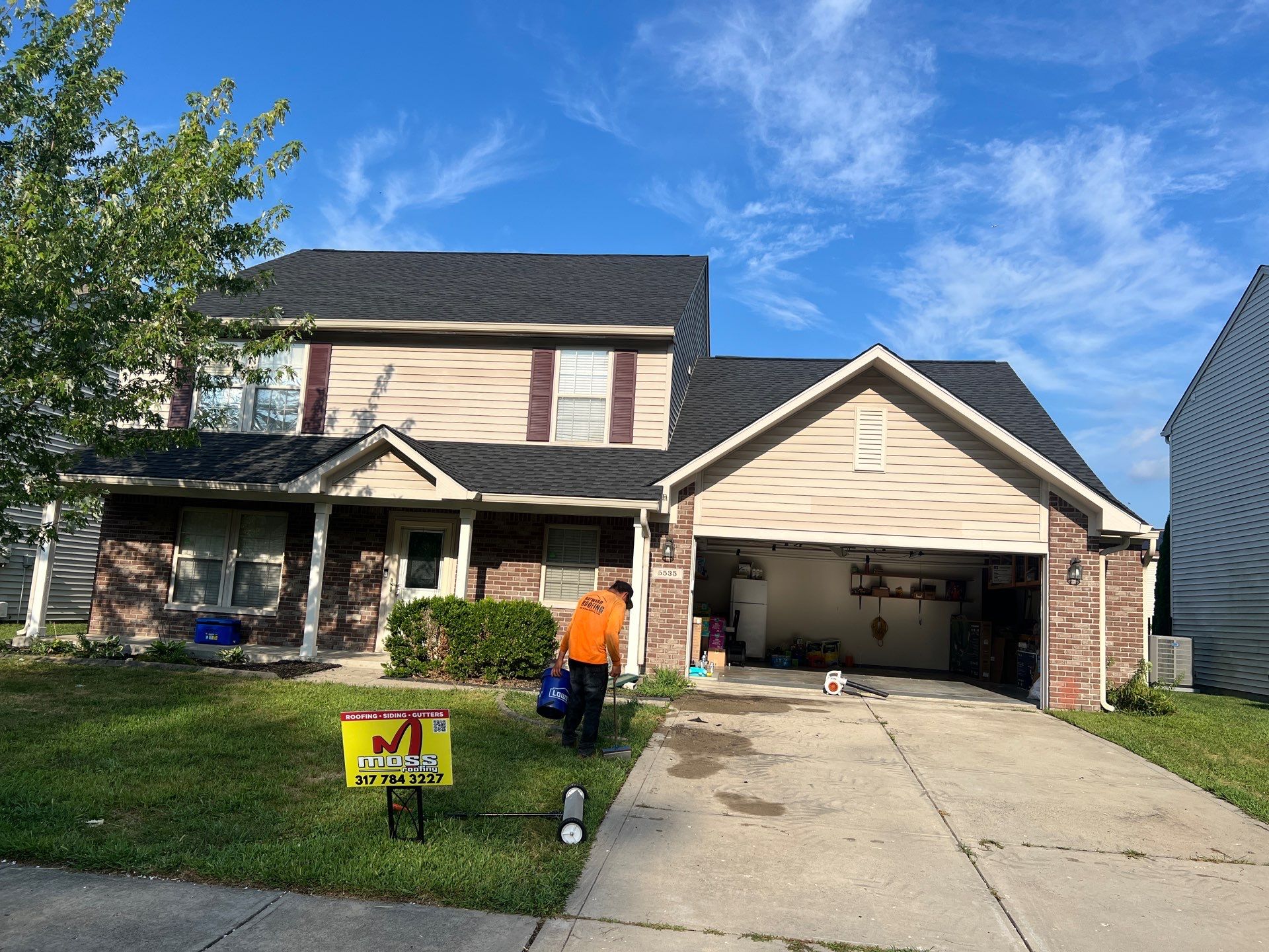 Project in Indianapolis by Moss Roofing