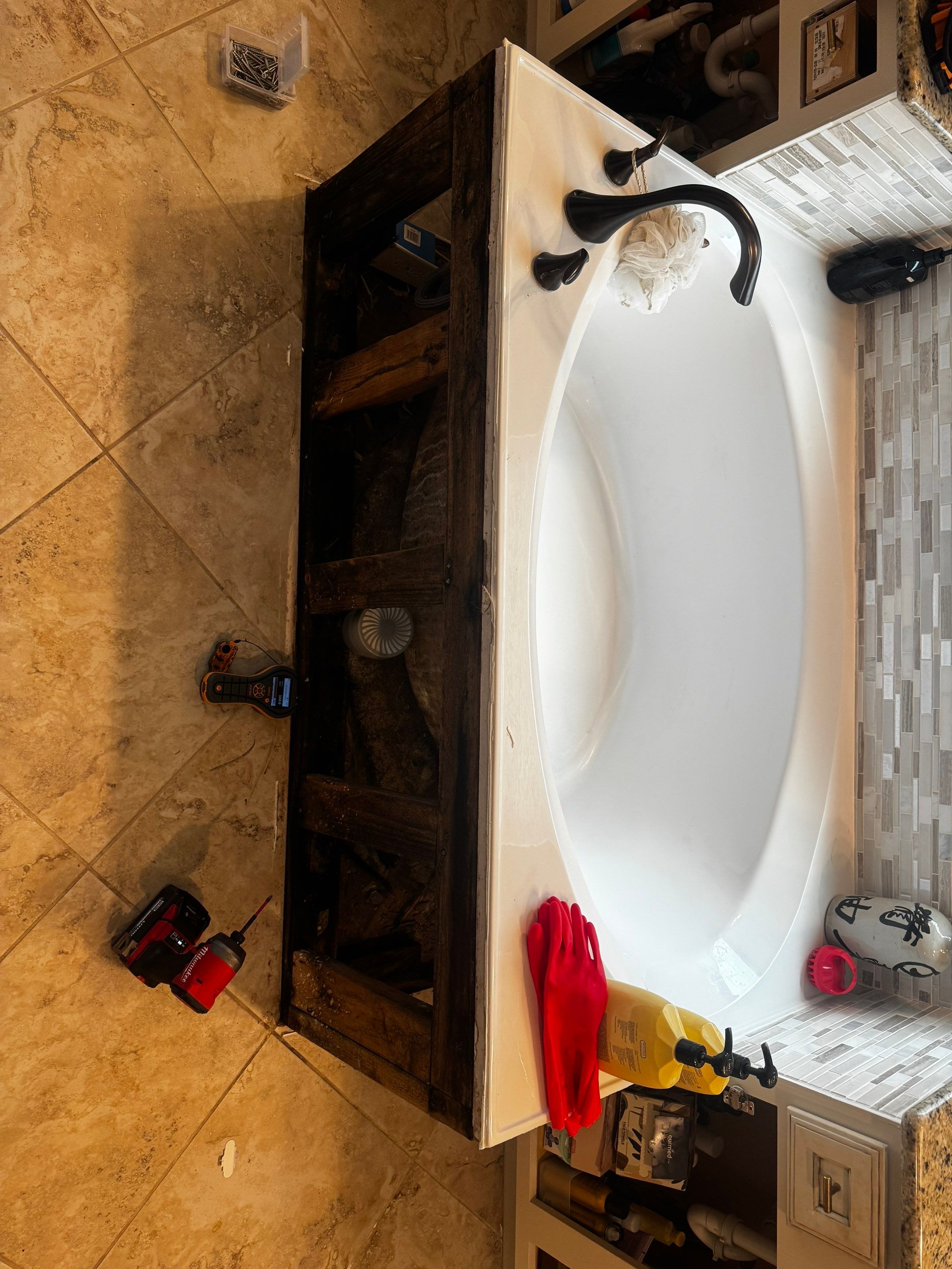 Hidden Plumbing Leak & Bathroom Restoration โ Tomball, TX by MaxResto