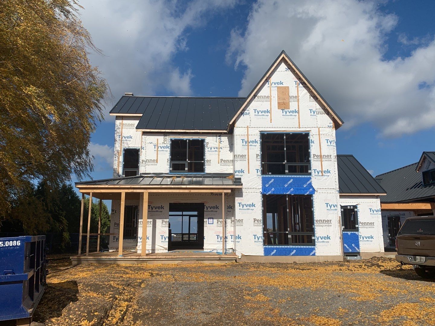 New Home Construction using 16" Standing Seam Panels by Jay Carter Roofing & Sheet Metal