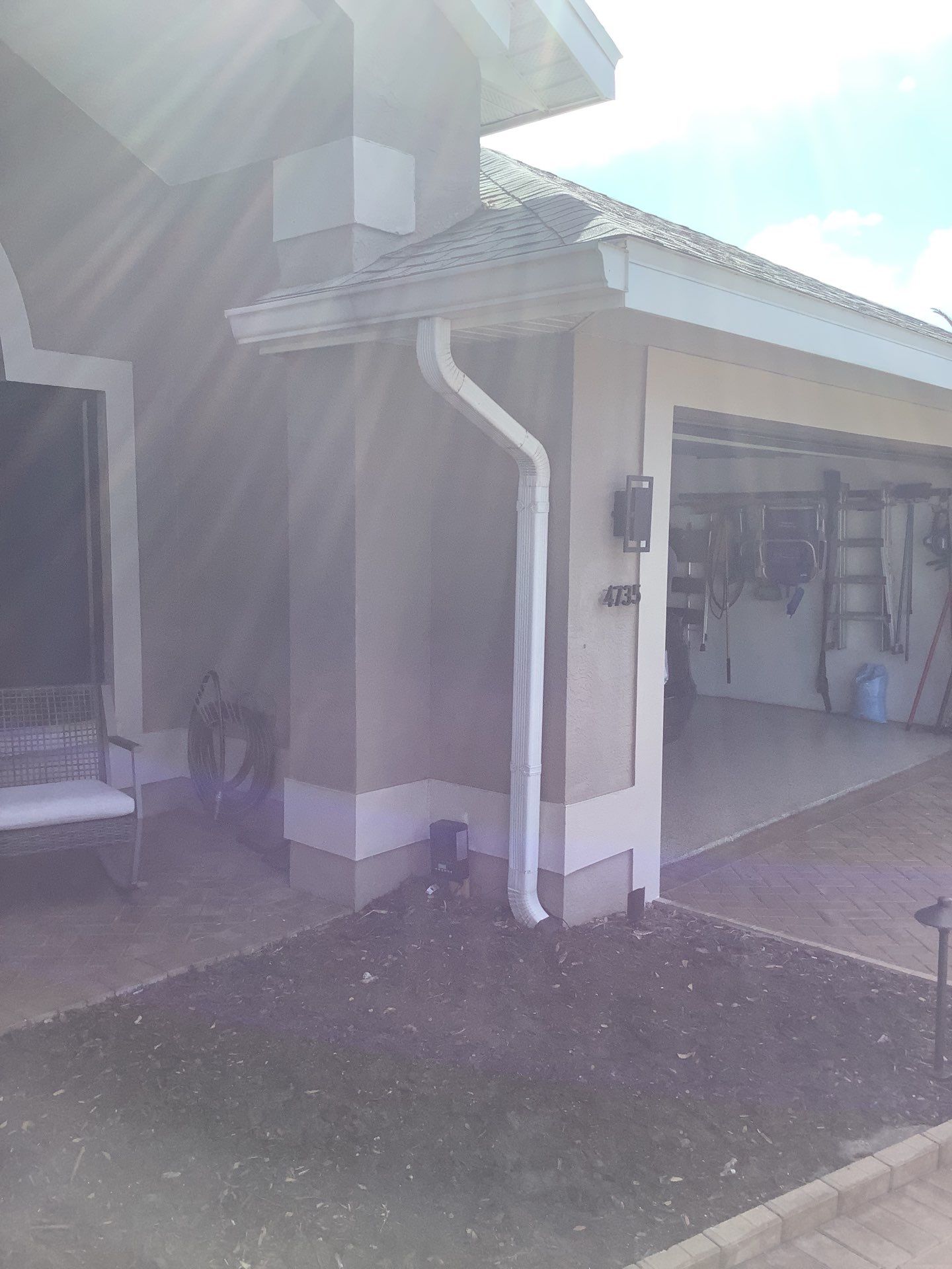 Black Seamless Gutters in Sarasota FL by Gutter Professors