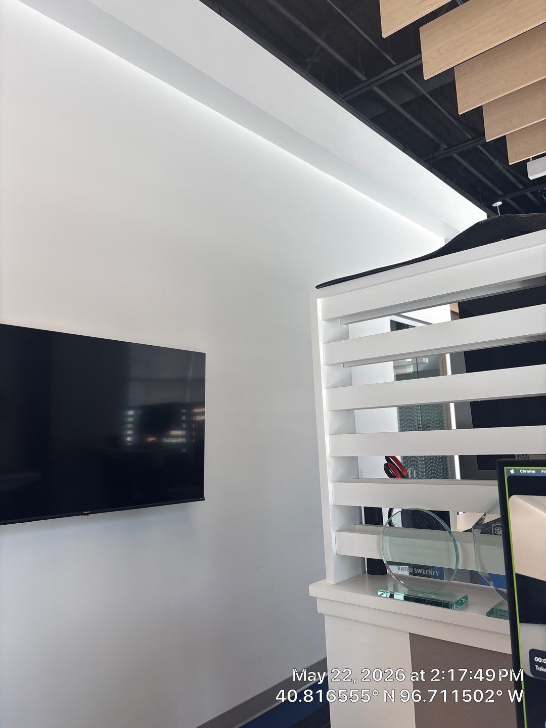 Modern Commercial Office Build-Out and AV Installation in Lincoln by CompanyCam Sales Demo