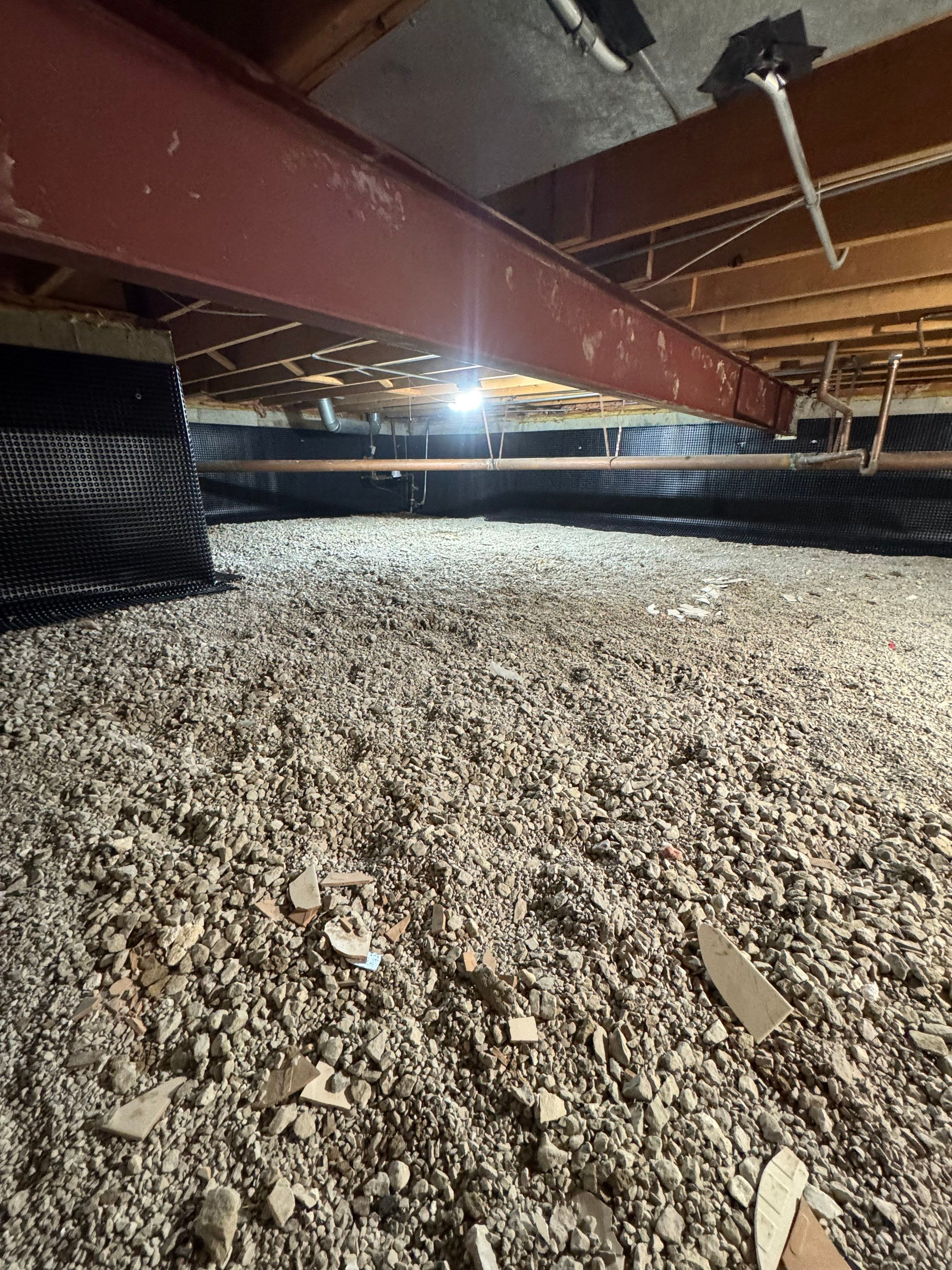 Concrete in Crawlspace by Area Wide Waterproofing