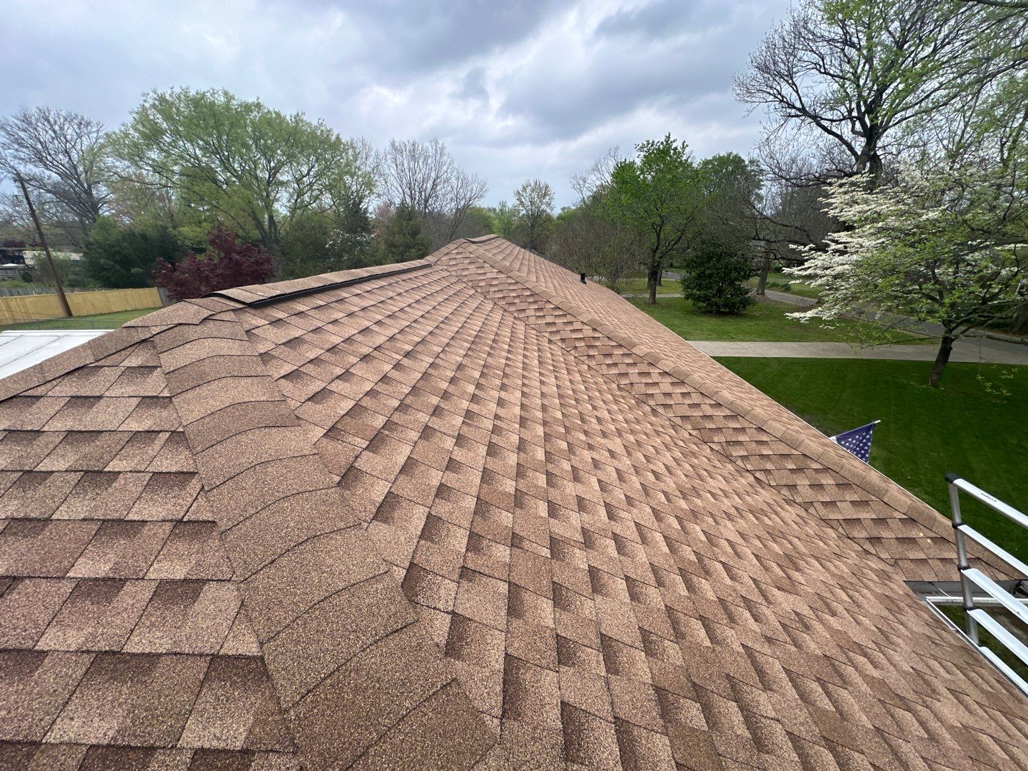Residential Roofing Installation using GAF Timberline HDZ Shakewood by Undersun Roofing 