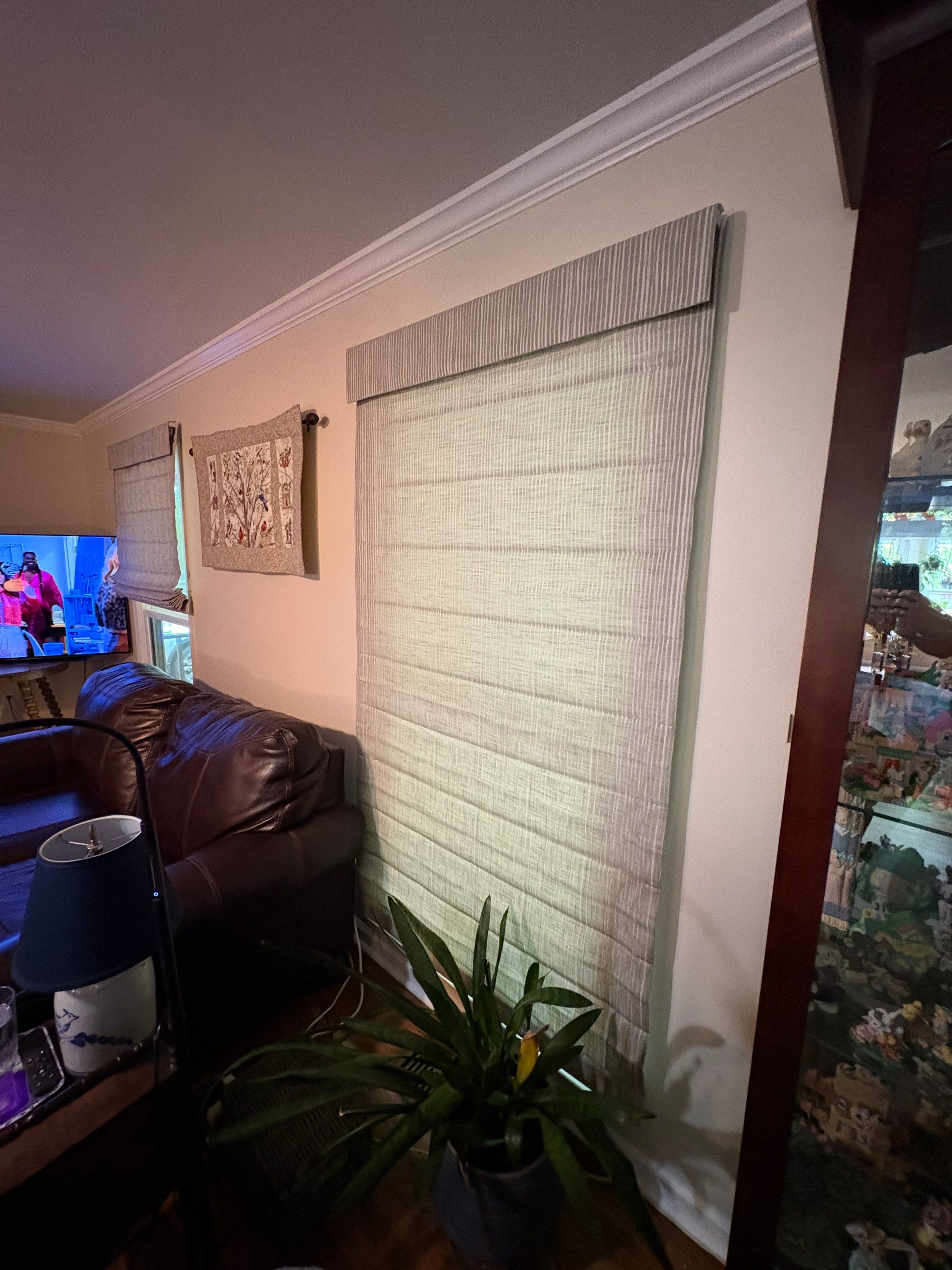 Roman and Roller Shade Project in Huntsville by Blinds and Borders