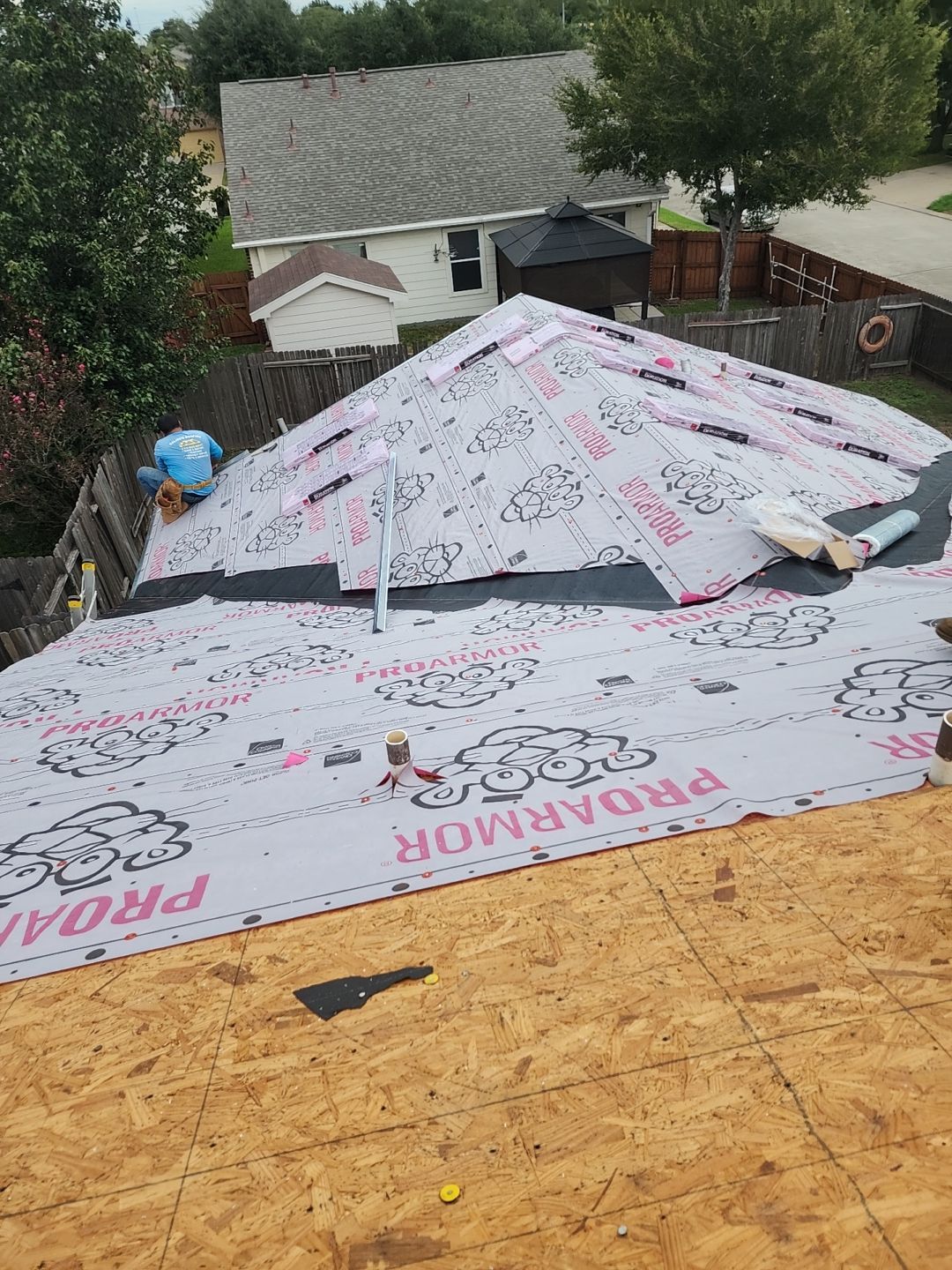Residential Roofing Installation using Owen's Corning Duration (Lifetime) Shingles by Roof Repair Company