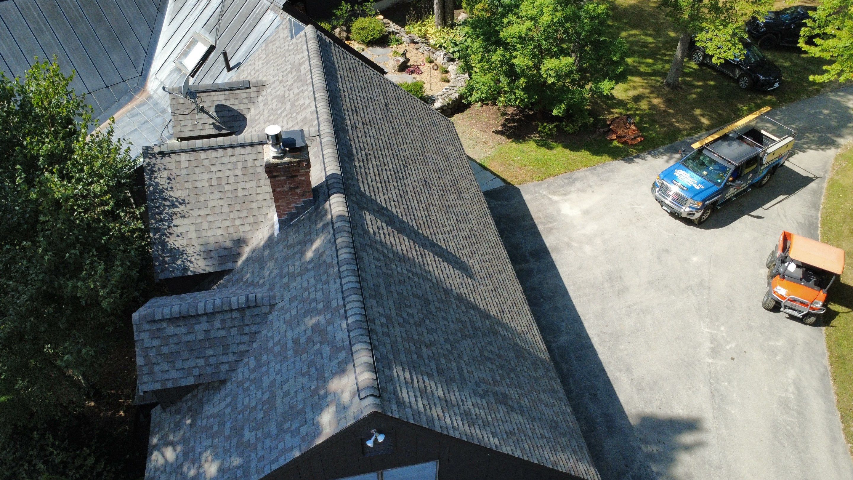 Garage & Barn Roof Replacement in Greenfield, NH | Owens Corning Shingles by Adam Vaillancourt Roofing LLC
