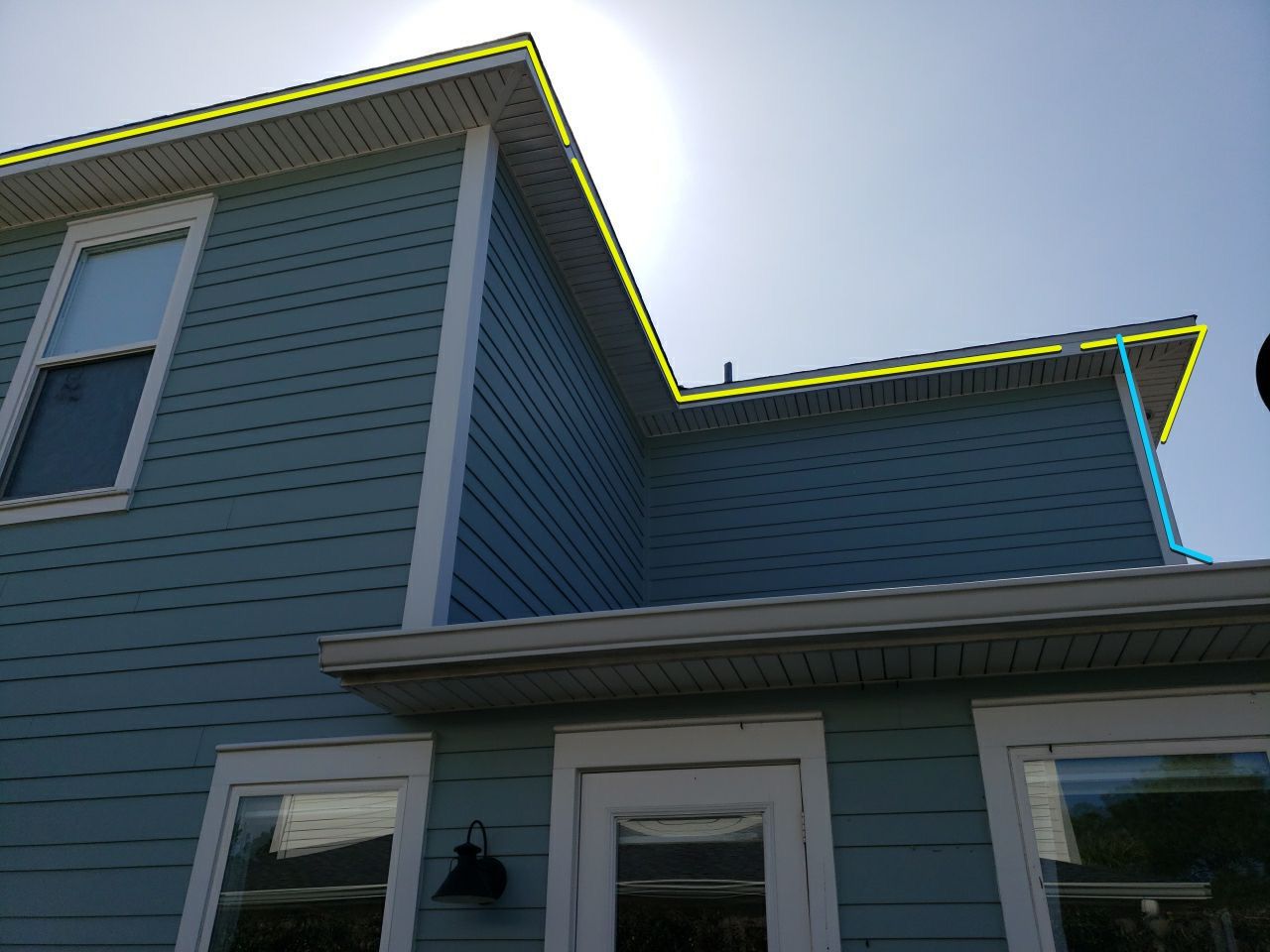Gutter Installation Using White K-Style 6 Inch Seamless Gutters by Gutter Professors