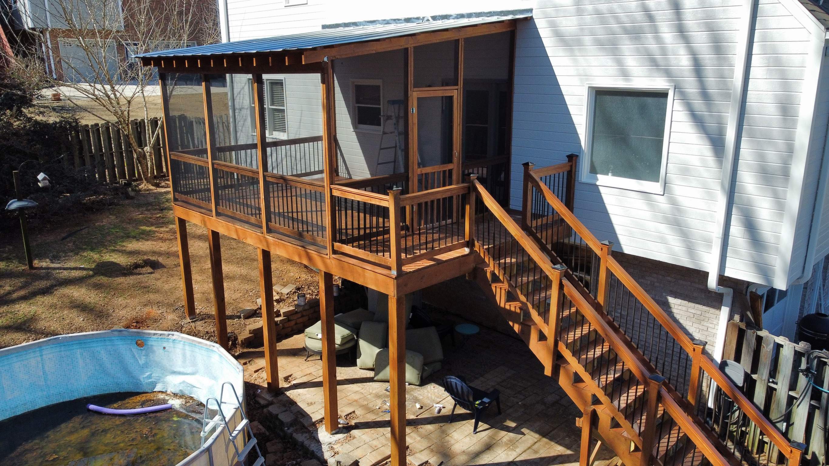 Balmoral Estates Screened Deck  by Pillar and Pine