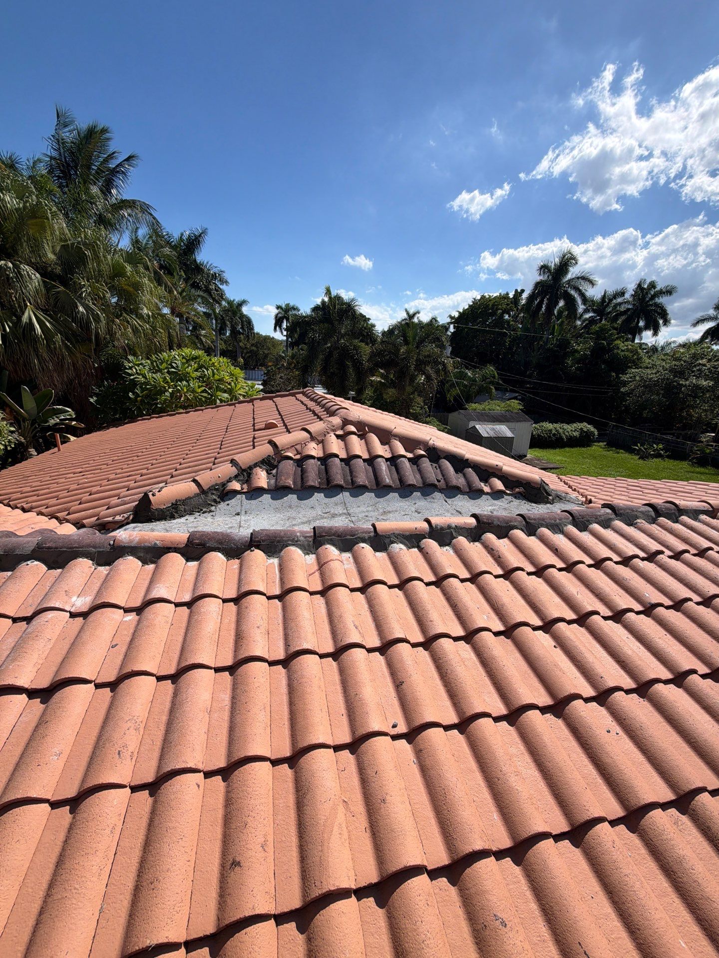 Terracotta Tile Roof Repair and Valley Restoration in Hollywood by Picos Construction Engineering
