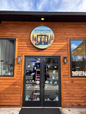 Illuminated Bandstand Brew Works Business Sign