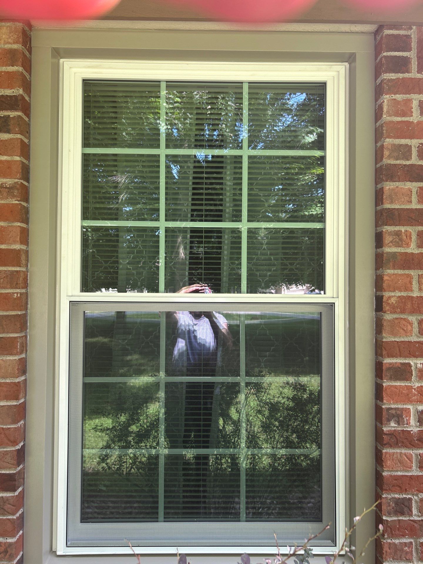 Vinyl Window and Swinging Patio Door Installation in Whiteland, Indiana by Merrifield Exteriors, LLC