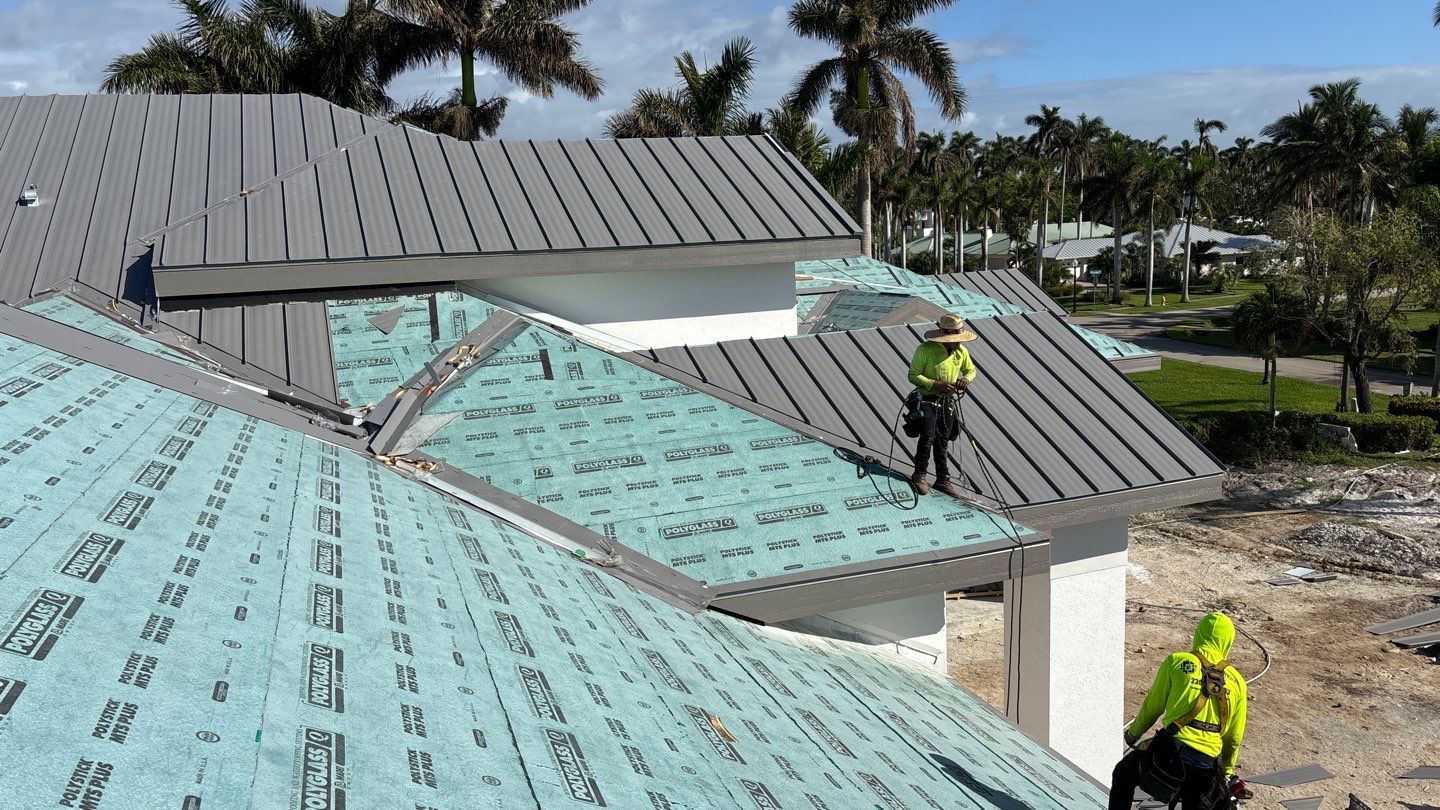 Residential New Construction Metal Installation in Fort Myers by International Roofing