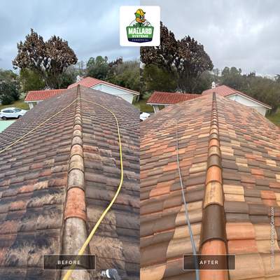 Barrel Tile Roof Cleaning