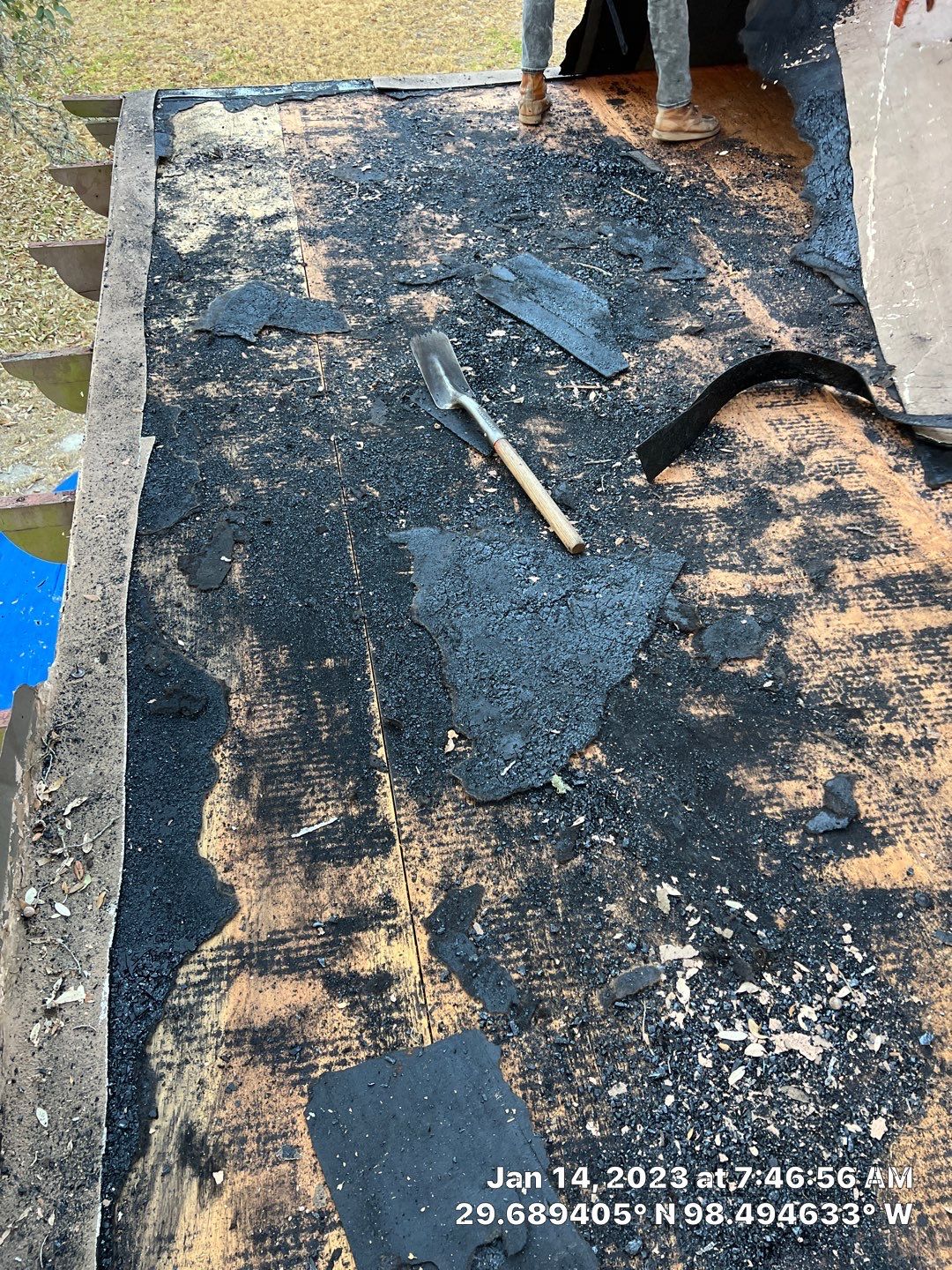 Residential Flat Roof Replacement using Mulehide Modified Bitumen Roofing by Premier Roofing and Contracting