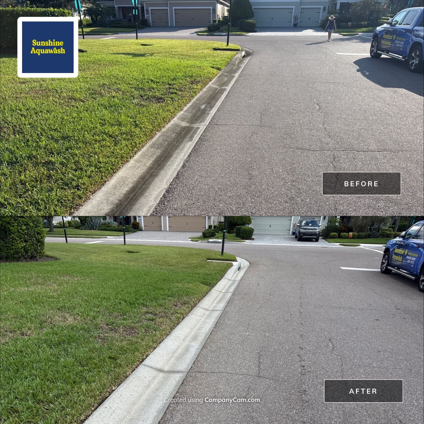 HOA Community Cleaning in River Wind | Sidewalk & Curb Pressure Washing in Bradenton, FL by Sunshine AquaWash