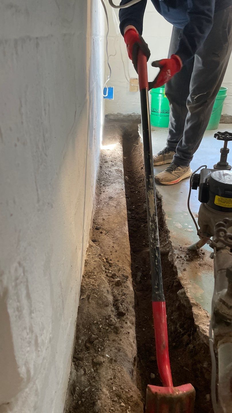Basement Waterproofing for Kristi & Danny in St. Paul by Waterproofing Northeast