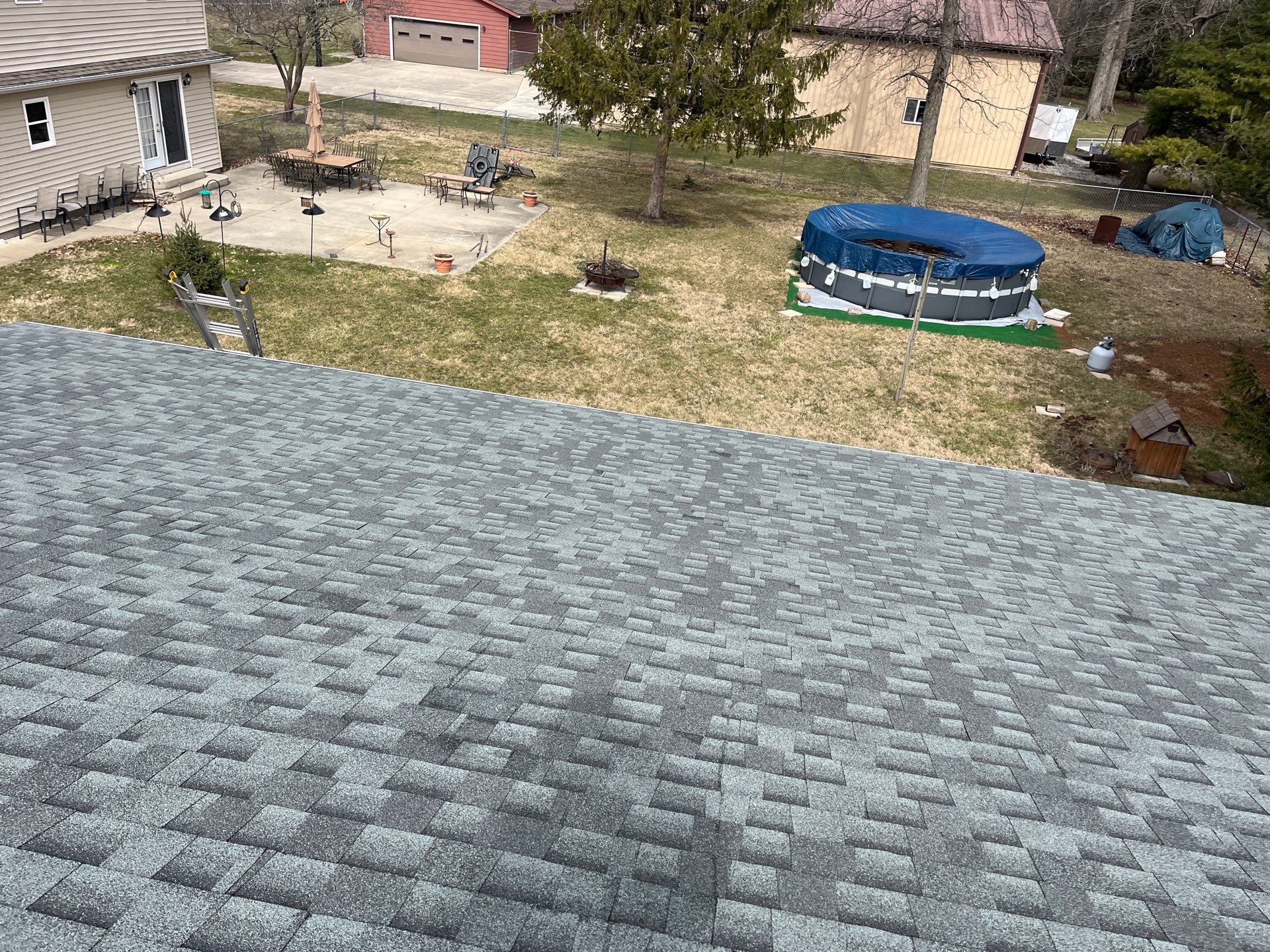 Residential Roofing Installation using GAF Timberline HDZ Slate by Nitro Roofing and Construction