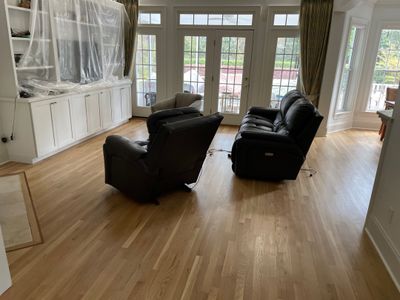 Sand and Refinish using Bona Waterbased