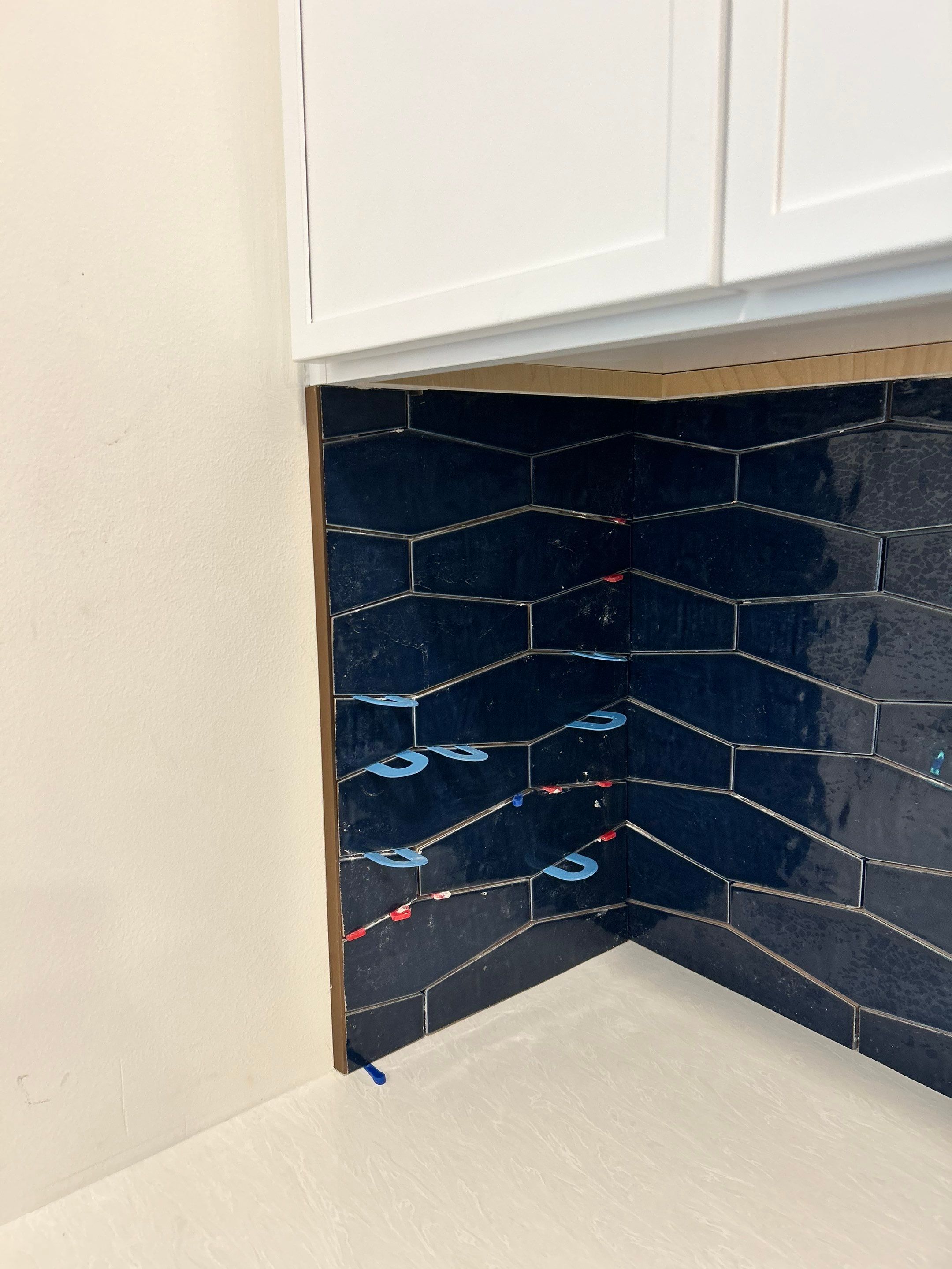 Blue Backsplash - Delray Beach by Hevi Tile