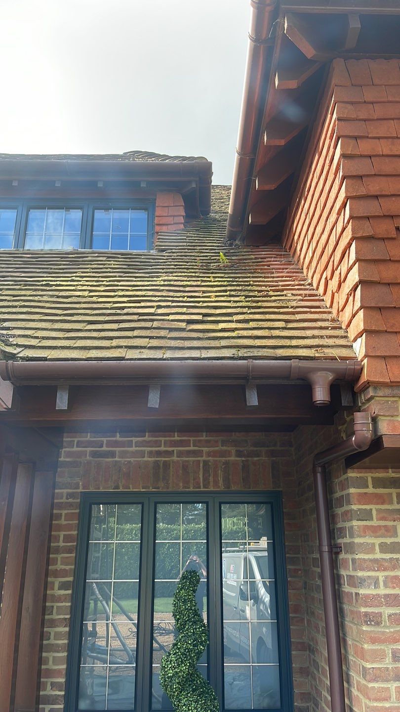 Roof Clean  - Moss Removal - Gutter Clean using Honda 15lpm Low Pressure Washing Machine by Ges Exterior Cleaning ltd