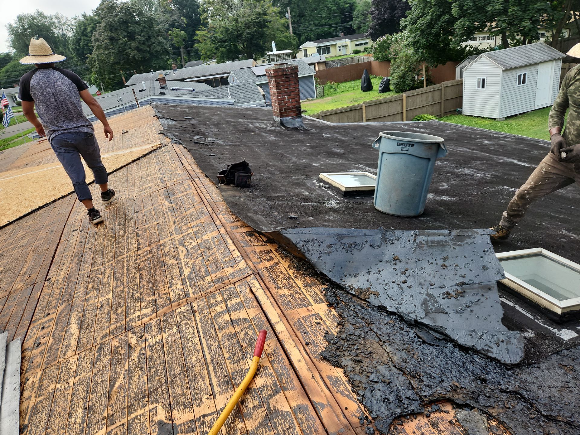 Residential Roofing Installation using Owens Corning TruDefinition Duration AR - Estate Gray by A Plus Exterior