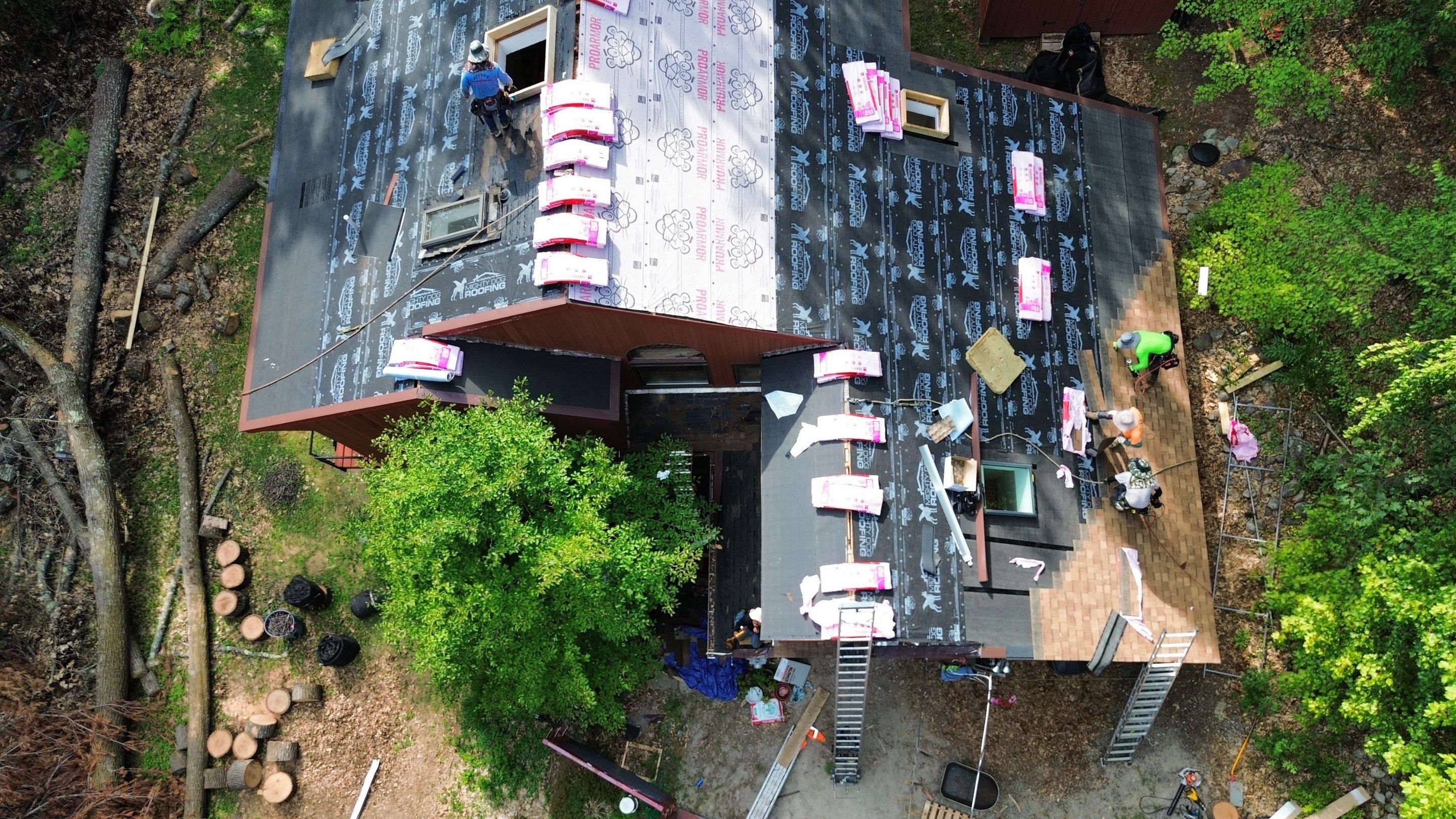 Roof Replacement & Skylight Installation in Bedford, MA by Mighty Dog Roofing of Greater Middlesex County